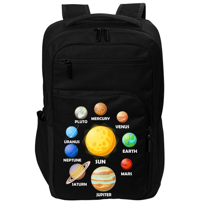 Solar System Planets Impact Tech Backpack