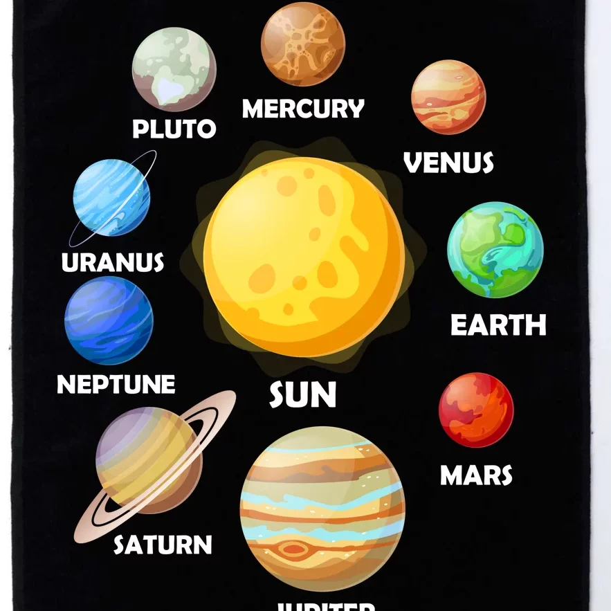 Solar System Planets Platinum Collection Golf Towel