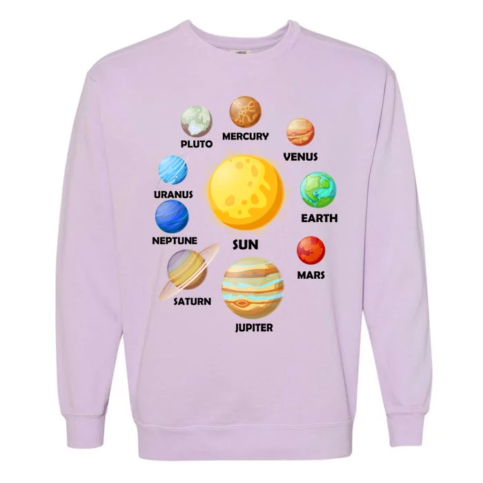 Solar System Planets Garment-Dyed Sweatshirt