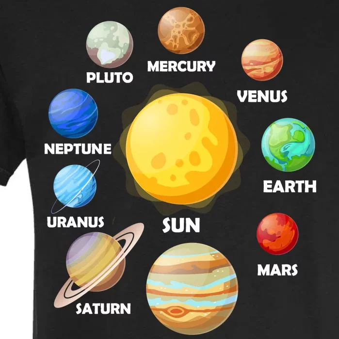 Solar System Planets Sun Mars Garment-Dyed Heavyweight T-Shirt