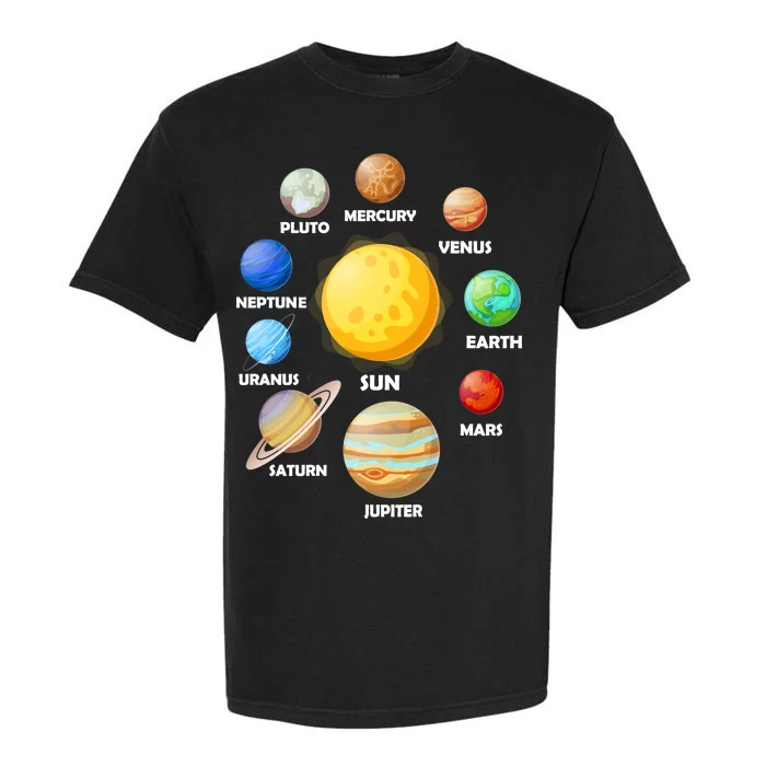 Solar System Planets Sun Mars Garment-Dyed Heavyweight T-Shirt