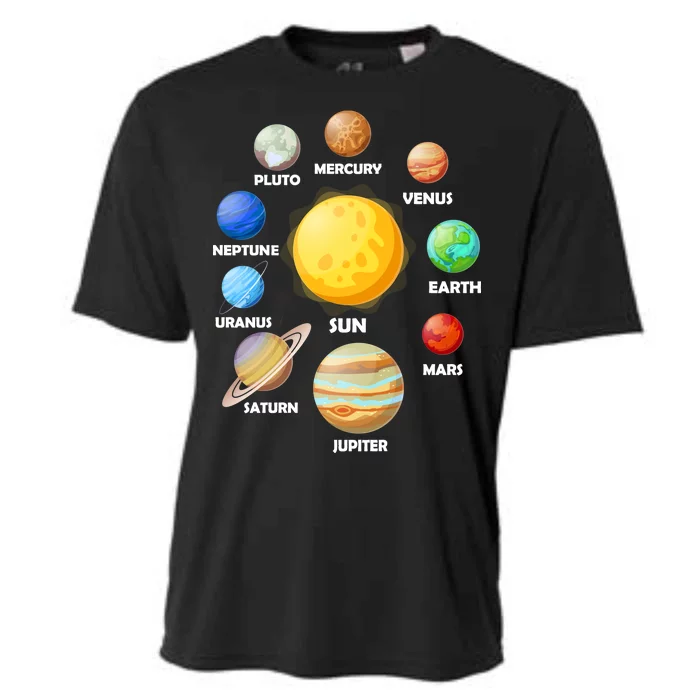 Solar System Planets Sun Mars Cooling Performance Crew T-Shirt