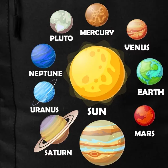 Solar System Planets Sun Mars Daily Commute Backpack