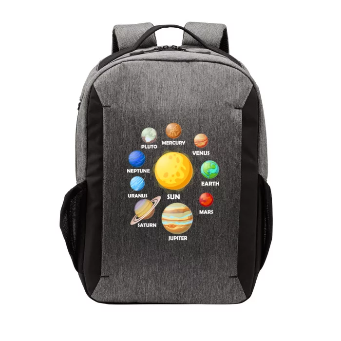 Solar System Planets Sun Mars Vector Backpack