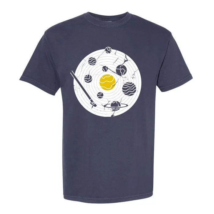 Solar System Vinyl Record Garment-Dyed Heavyweight T-Shirt