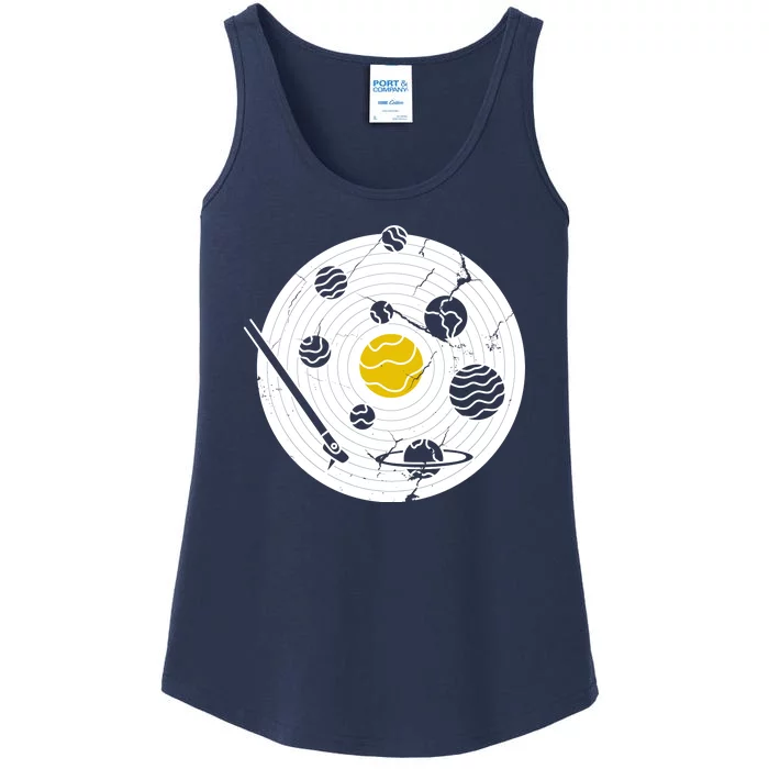 Solar System Vinyl Record Ladies Essential Tank