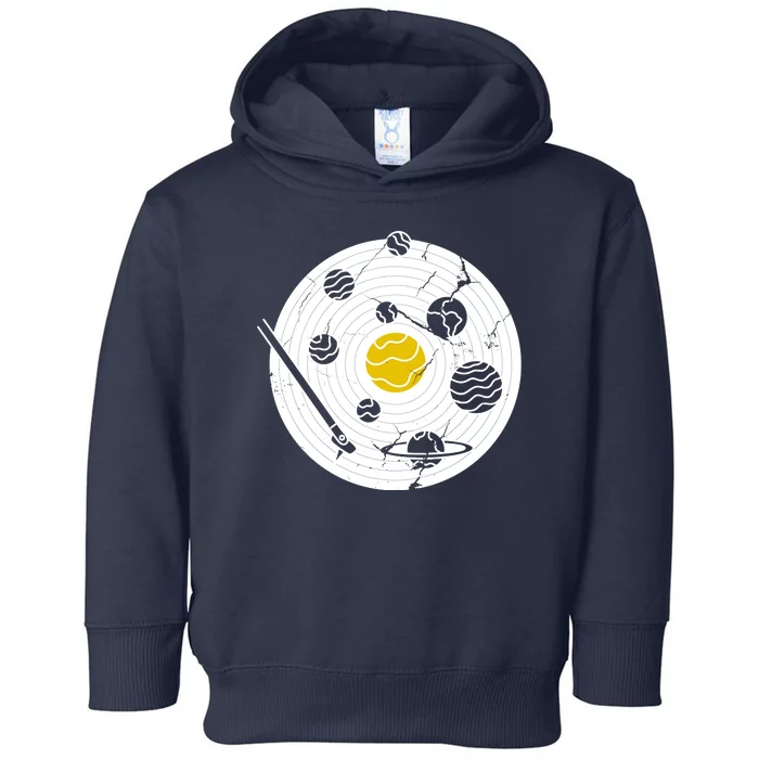 Solar System Vinyl Record Toddler Hoodie