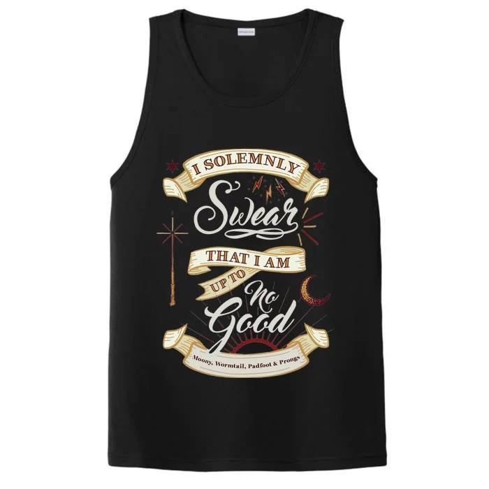 Solemnly Swear Up To No Good Marauders Map Performance Tank