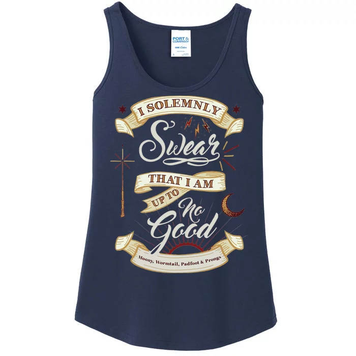 Solemnly Swear Up To No Good Marauders Map Ladies Essential Tank