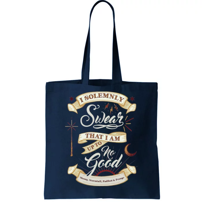 Solemnly Swear Up To No Good Marauders Map Tote Bag