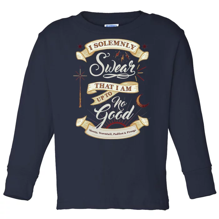 Solemnly Swear Up To No Good Marauders Map Toddler Long Sleeve Shirt