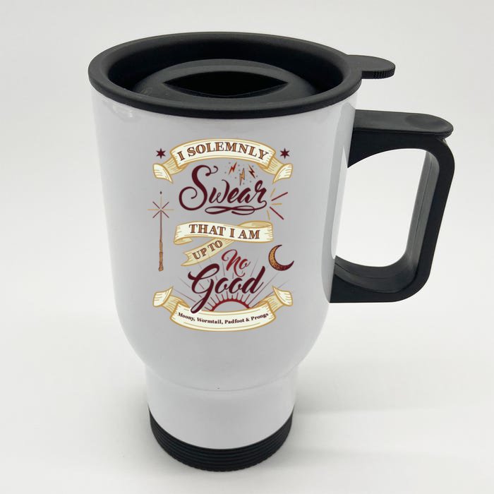 Solemnly Swear Up To No Good Marauders Map Front & Back Stainless Steel Travel Mug