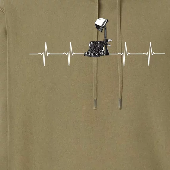 Solider Heartbreak Pulse Premium Hoodie