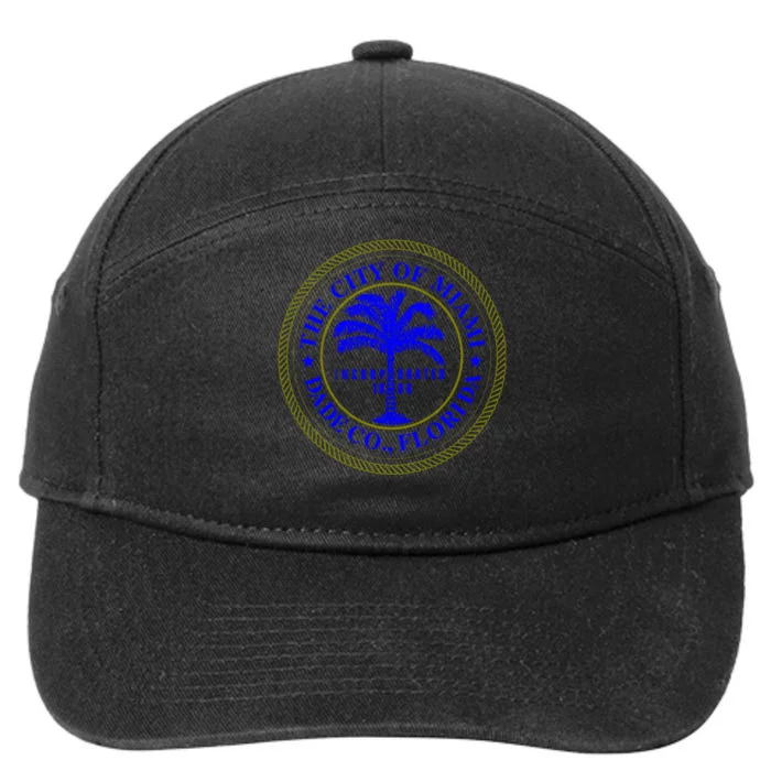 Seal Of Miami 7-Panel Snapback Hat