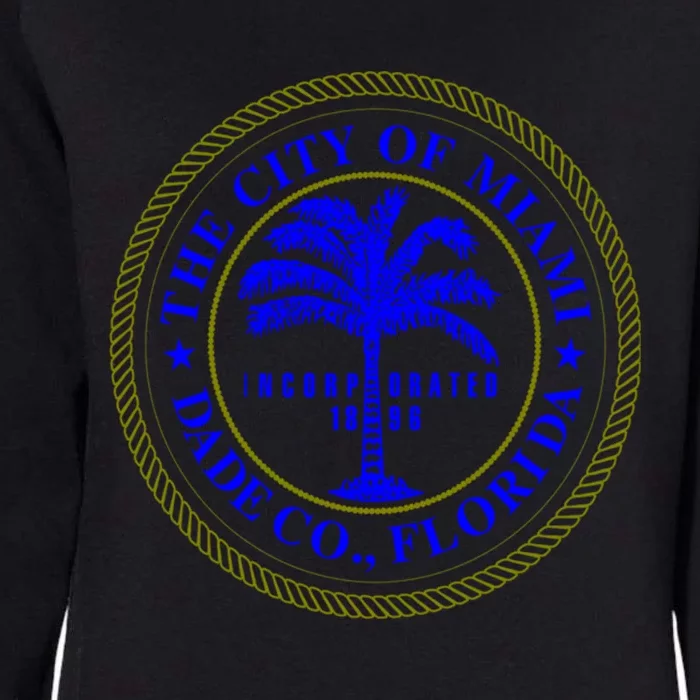 Seal Of Miami Womens California Wash Sweatshirt