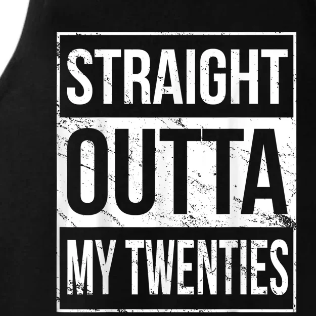 Straight Outta My Twenties  Funny 20th Birthday Gift Ladies Tri-Blend Wicking Tank