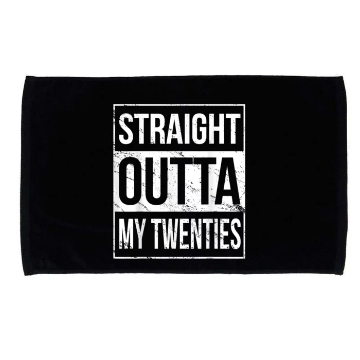 Straight Outta My Twenties  Funny 20th Birthday Gift Microfiber Hand Towel