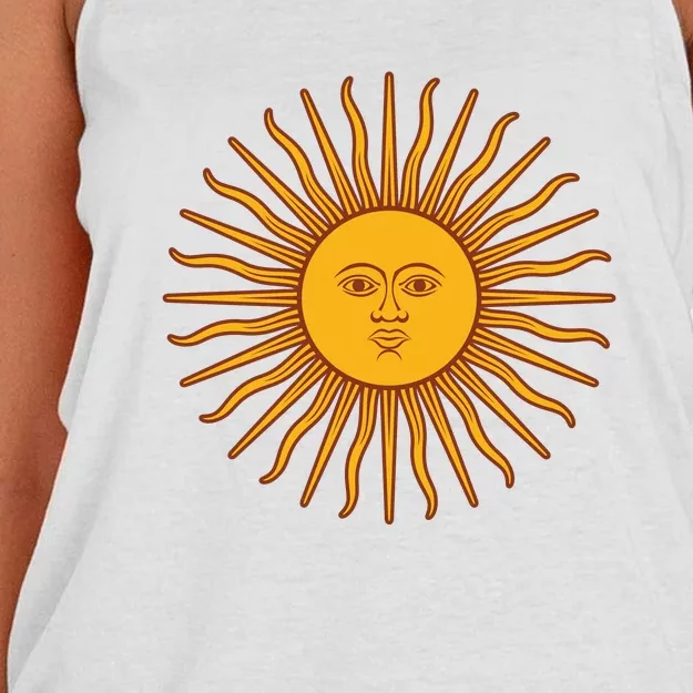 Sun Of May Argentina Women's Knotted Racerback Tank