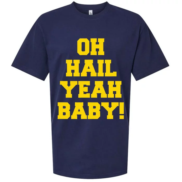 State of Michigan Oh Hail Yeah Baby U M Ann Arbor AA Sueded Cloud Jersey T-Shirt