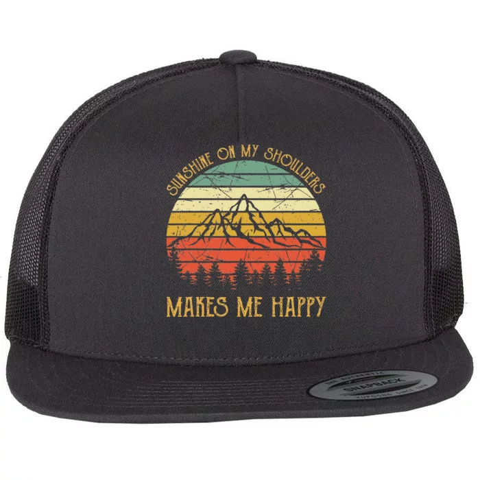 Sunshine On My Shoulders Country Music Southern Western Flat Bill Trucker Hat