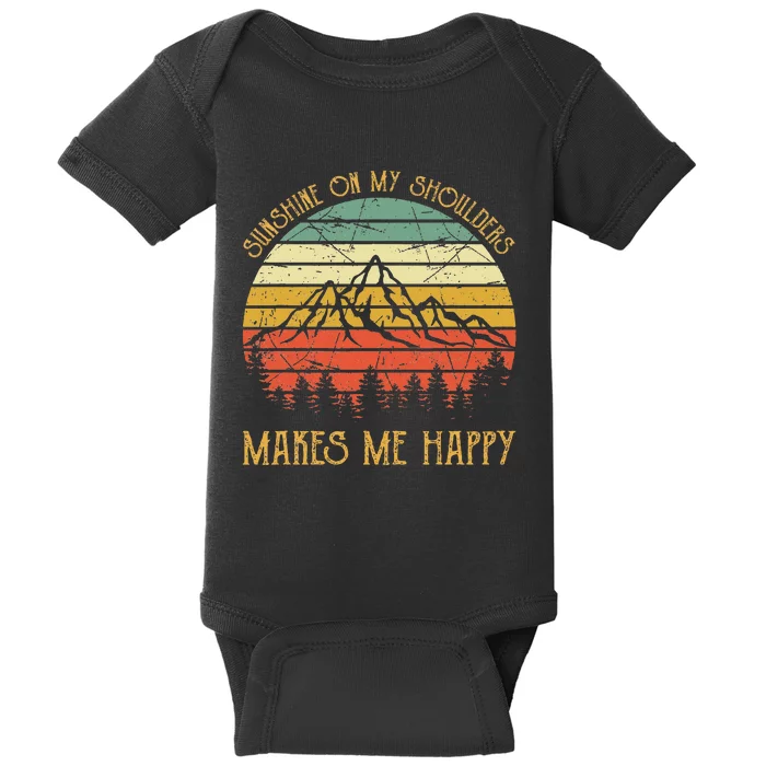 Sunshine On My Shoulders Country Music Southern Western Baby Bodysuit