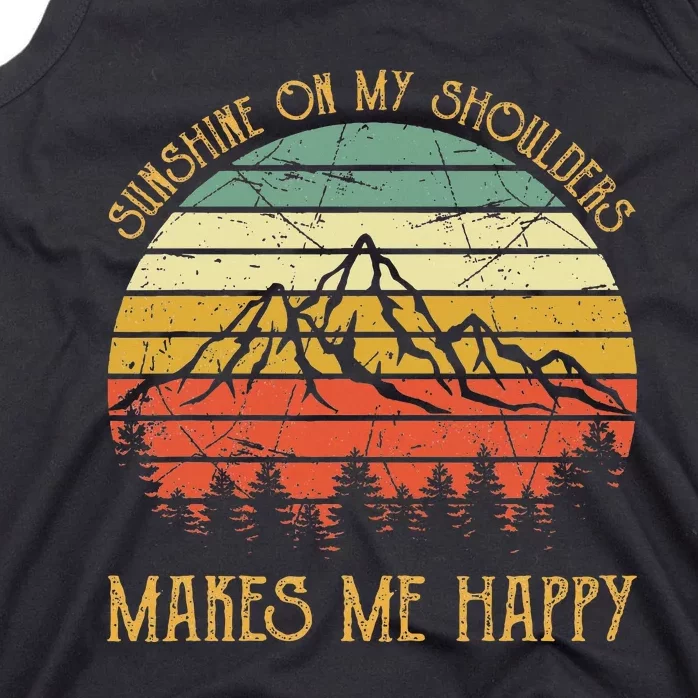 Sunshine On My Shoulders Country Music Southern Western Tank Top