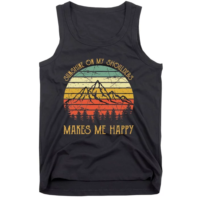 Sunshine On My Shoulders Country Music Southern Western Tank Top