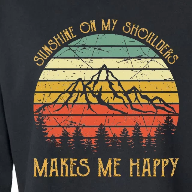 Sunshine On My Shoulders Country Music Southern Western Cropped Pullover Crew