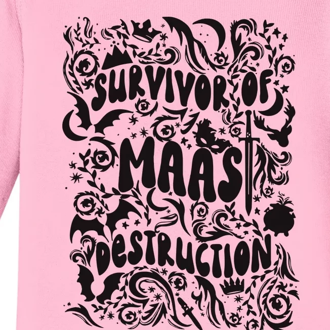 Survivor Of Maas Destruction Baby Long Sleeve Bodysuit