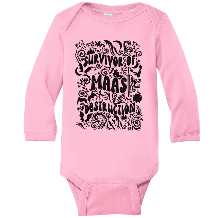 Survivor Of Maas Destruction Baby Long Sleeve Bodysuit