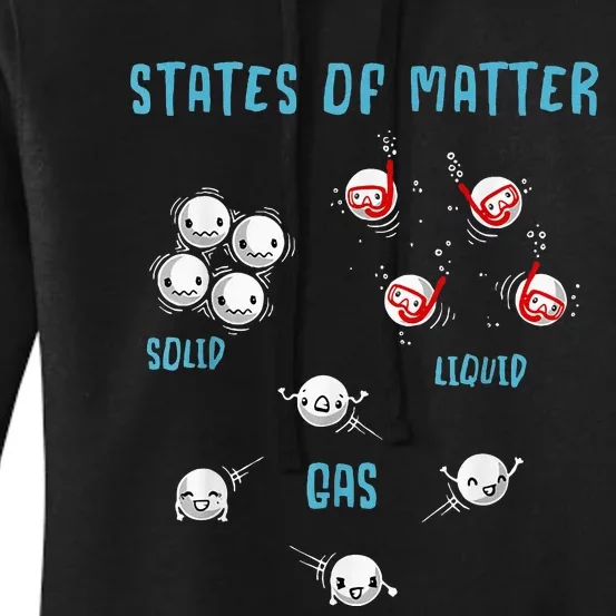 States Of Matter Solid Liquid Gas Women's Pullover Hoodie