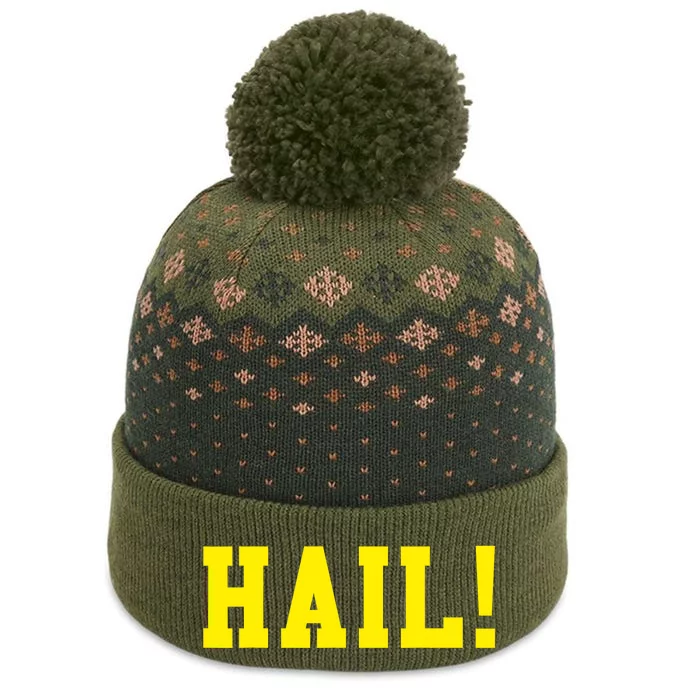 State of Michigan Hail! U M Ann Arbor MI AA The Baniff Cuffed Pom Beanie