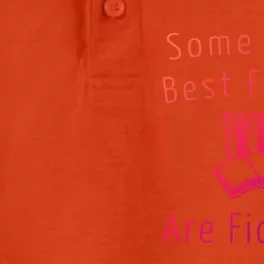 Some Of My Best Friends Are Fictional Book Nerd Cute Gift Dry Zone Grid Performance Polo