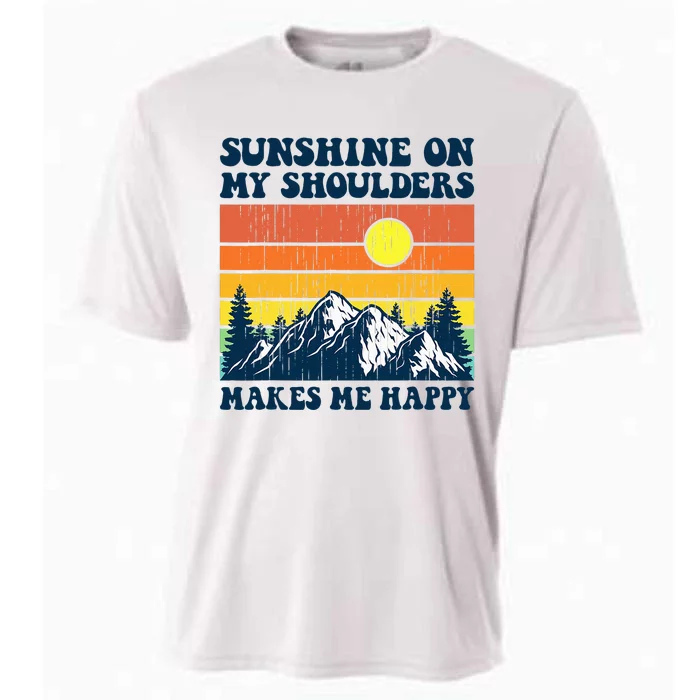 Sunshine On My Shoulders Makes Me Feel Happy Country Music Cooling Performance Crew T-Shirt