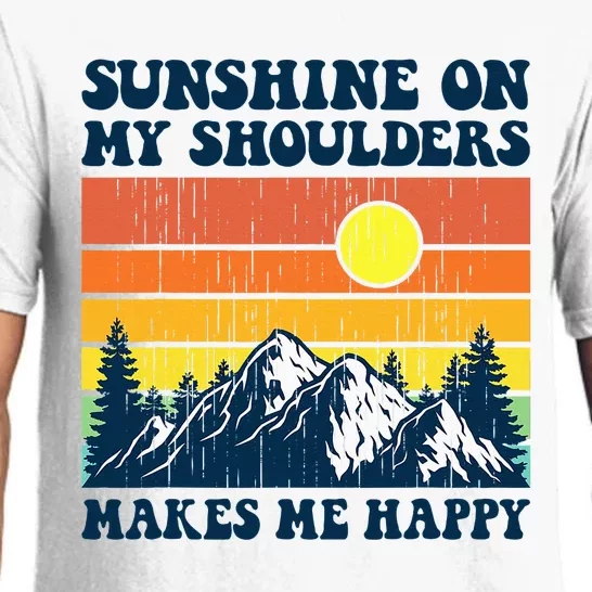 Sunshine On My Shoulders Makes Me Feel Happy Country Music Pajama Set