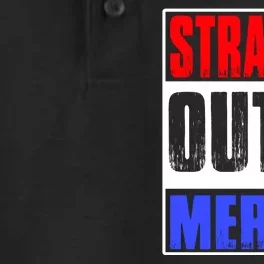 Straight Outta Merica America United States 4th Of July USA Dry Zone Grid Performance Polo