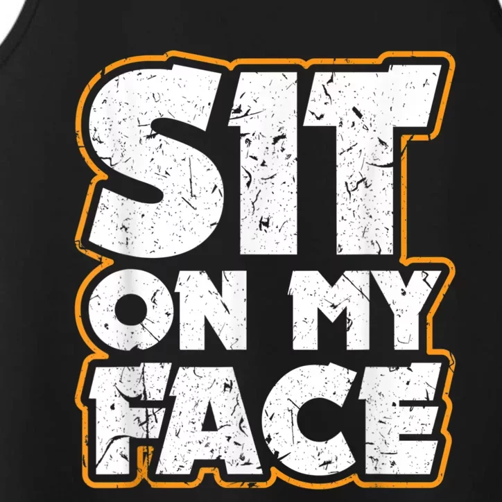 Sit On My Face Oral Sex Kinky Fetish BDSM Eat Ass Performance Tank