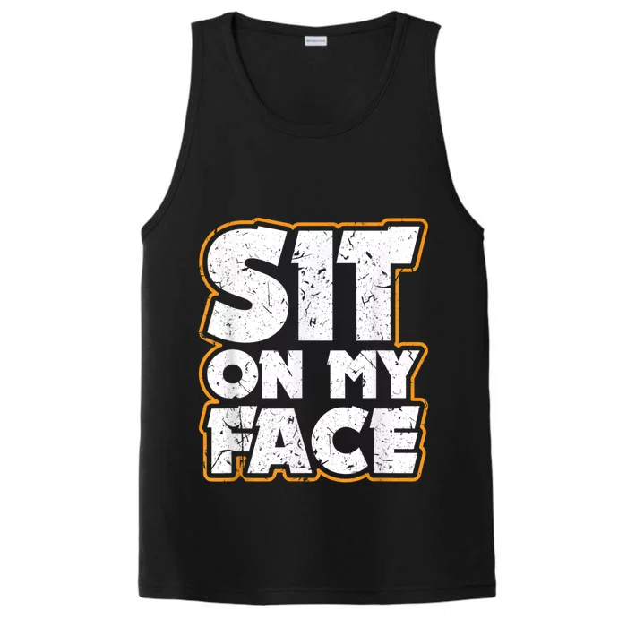 Sit On My Face Oral Sex Kinky Fetish BDSM Eat Ass Performance Tank