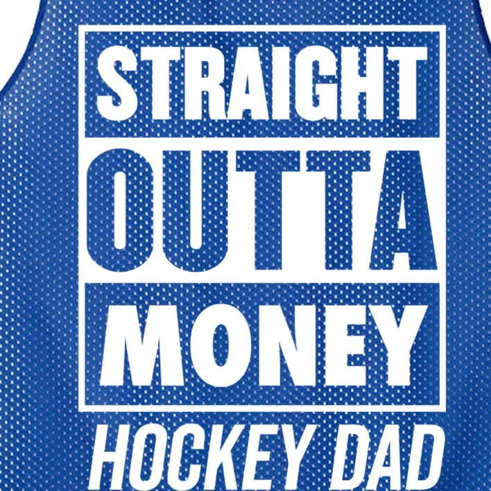 Straight Outta Money Hockey Dad Gift Mesh Reversible Basketball Jersey Tank