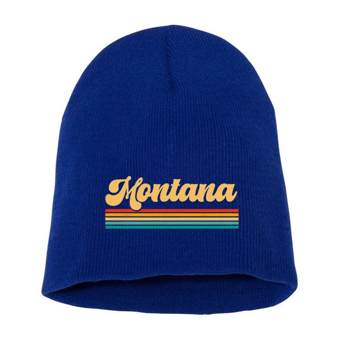 State Of Montana Short Acrylic Beanie