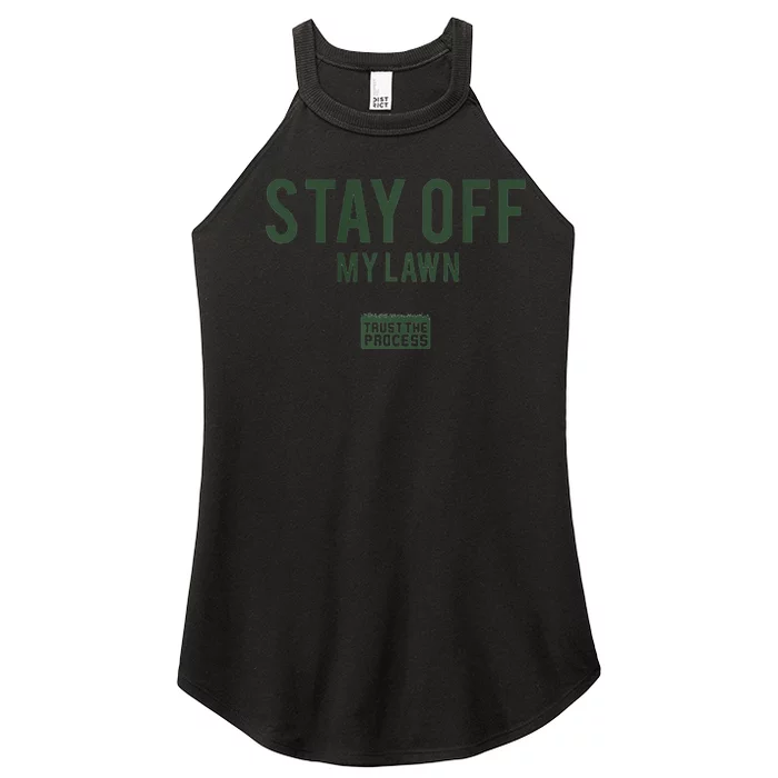 Stay Off My Lawn Women’s Perfect Tri Rocker Tank