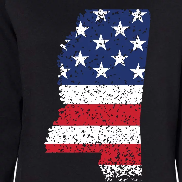 State Of Mississippi Patriotic Usa Flag For Women Adults Womens California Wash Sweatshirt