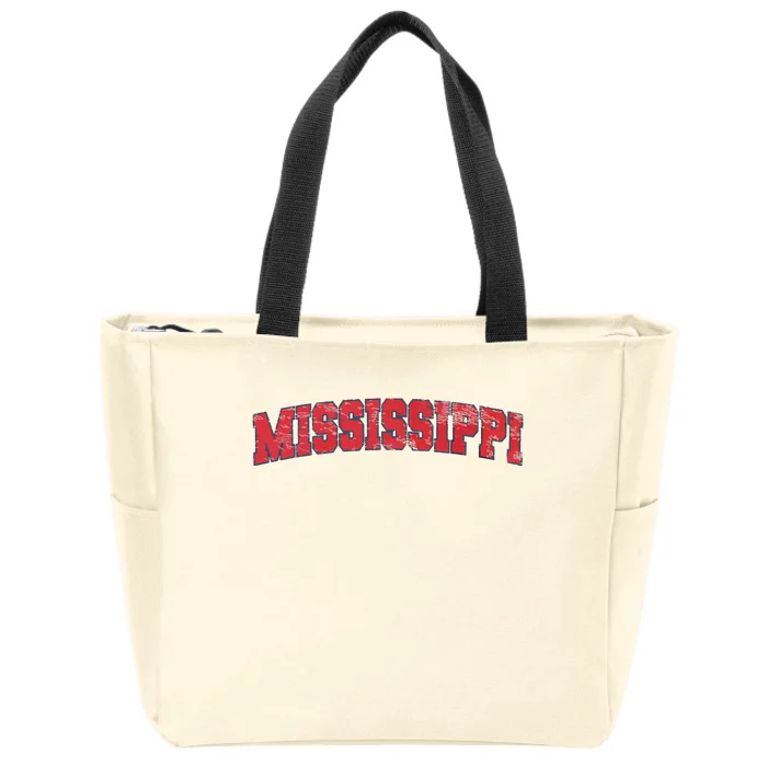 State Of Mississippi Patriotic Usa Zip Tote Bag