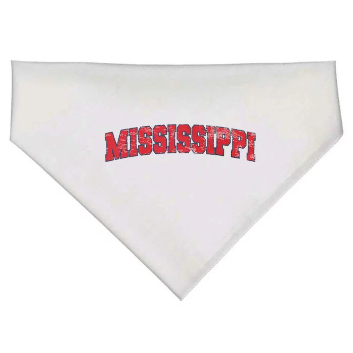 State Of Mississippi Patriotic Usa USA-Made Doggie Bandana