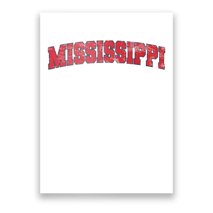 State Of Mississippi Patriotic Usa Poster