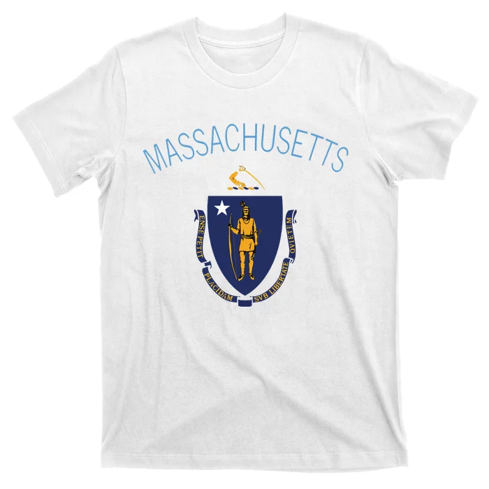 State Of Massachusetts Flag The Bay State Boston Salem T-Shirt