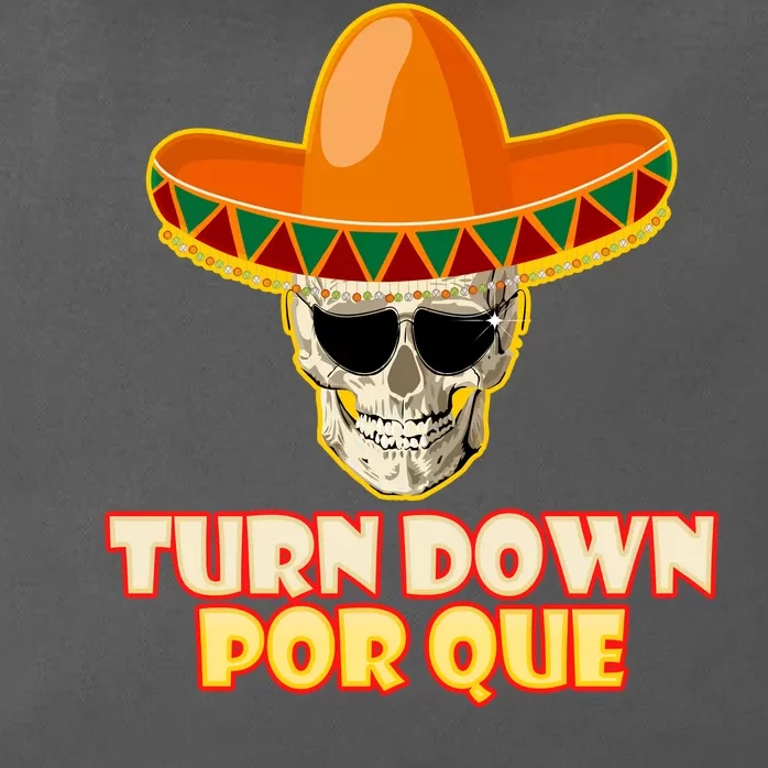 Sombrero Skull Turn Down Por Que Cinco De Mayo Zip Tote Bag