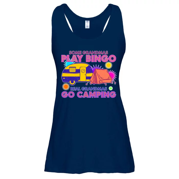 Some Grandmas Play Bingo Real Grandmas Go Camping Ladies Essential Flowy Tank