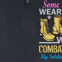 Some Heroes Wear Capes Mine Wears Combat Boots Softstyle Adult Sport Polo