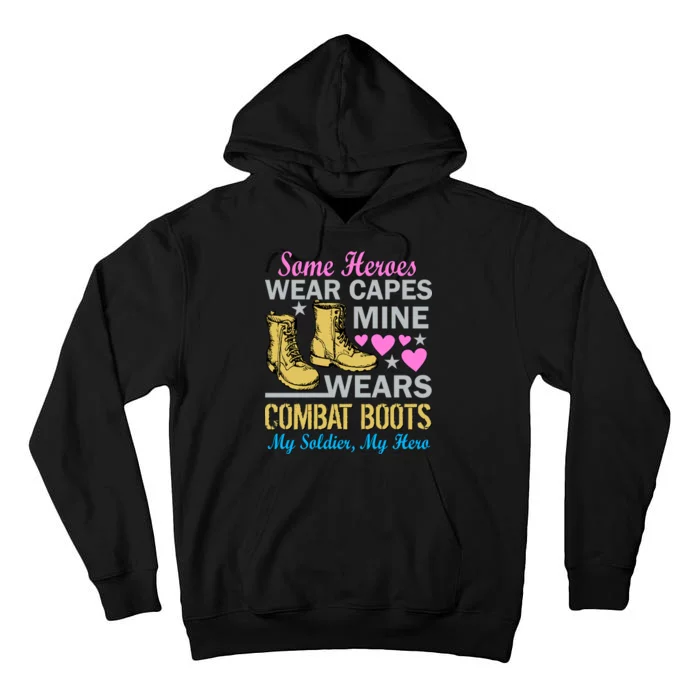 Some Heroes Wear Capes Mine Wears Combat Boots Tall Hoodie